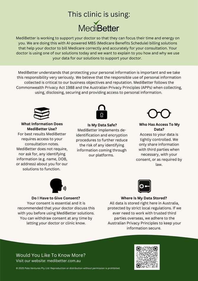 Patient Information Poster Image